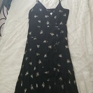 Floral Wrap Hi Low Dress